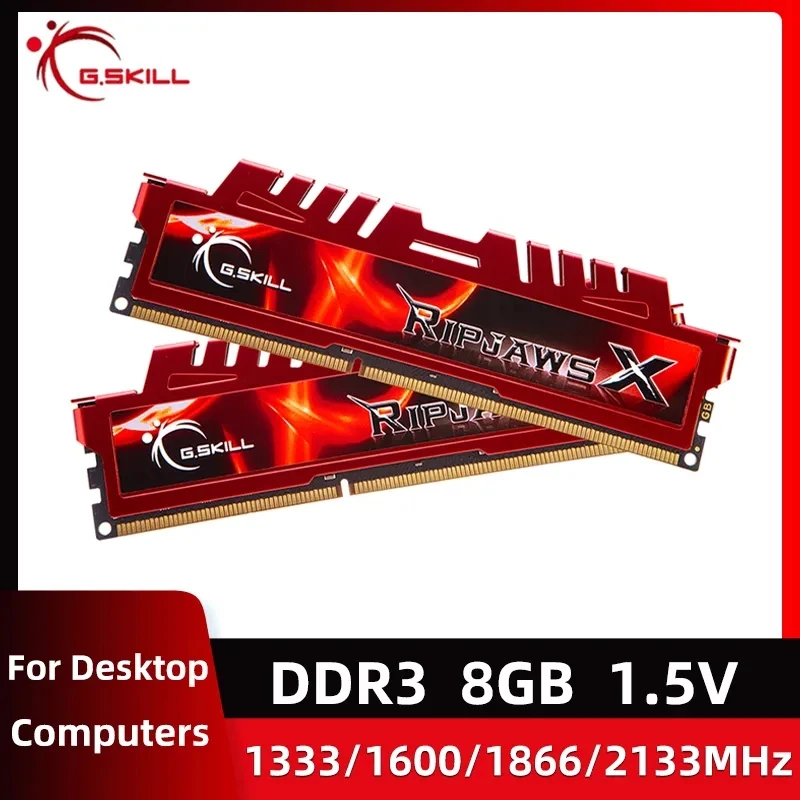 

4Pcs/2Pcs G.SKILL DDR3 Games RAM 8GB 4GB 1866MHz 1600MHz 1333MHz Desktop Memory 240 Pins 1.5V RAM Memory Module Dual Channel