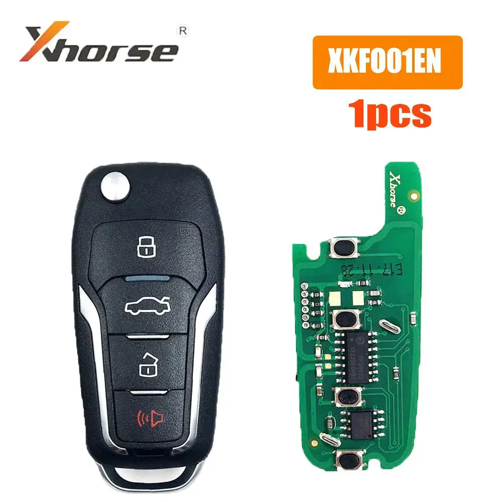 

1pcs/lot Xhorse XKFO01EN VVDI Wire Car Remote Key Universal 3 Buttons Remote Key for Ford Car Key for VVDI Mini Key Tool VVDI2