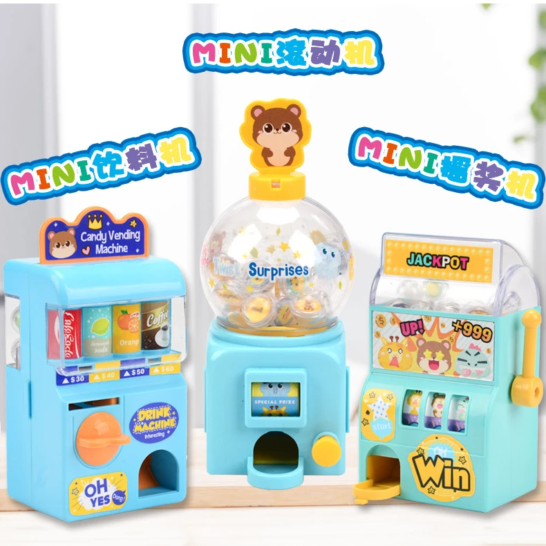 Mini Cute Lottery Machine Manual Shake Gacha Machine Kawai Rolling Machine Self Service Vending Machine Toy Boy Girl Gift Aliexpress