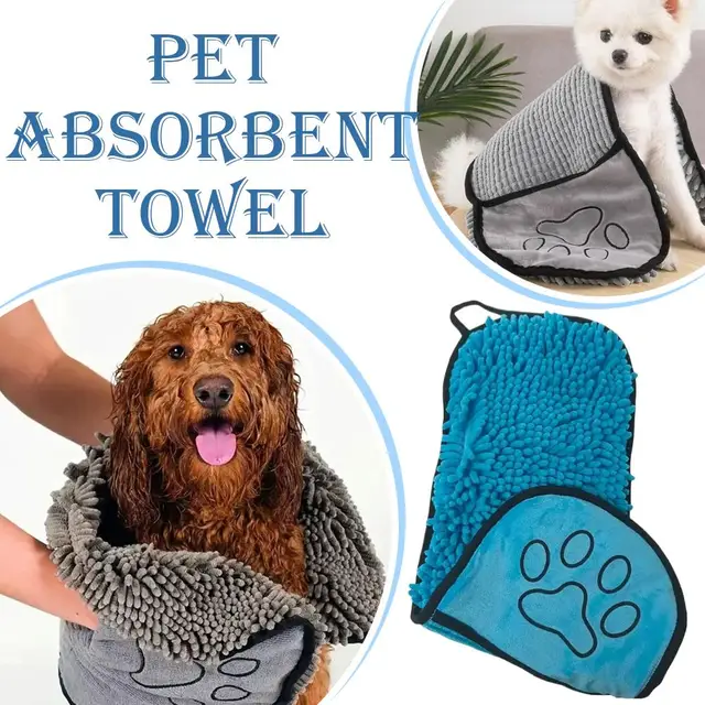 Pet Absorbent Towel Quick Drying Soft For Cat Dog Home Grooming Use Gentle on Skin Portable Foldable Enhance Post Bath Care Tool Pet Absorbent Towel Quick Drying Soft For Cat Dog Home Grooming Use Gentle on Skin Portable Foldable Enhance Post Bath Care Tool