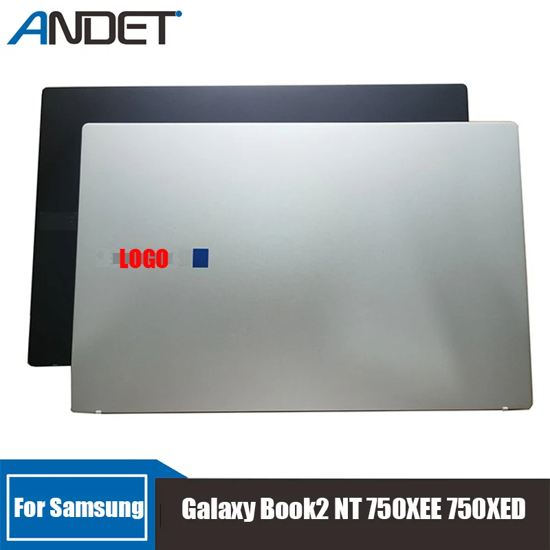 

New For Samsung Galaxy Book2 NT 750XEE 750XED Screen Back Shell Keyboard Frame Palmrest Lower Cover Shell Bottom Case Silver