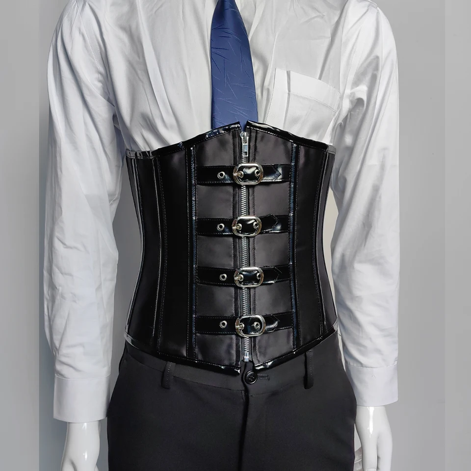 Jutrisujo Corsetto Modellante Dimagrante Bustino Burlesque Acciaio Disossato Tino Gotico Sexy - Foto 4