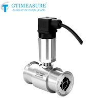 เซ็นเซอร์วัดการไหลของกังหันน้ำนมดีเซลความแม่นยำสูง เครื่องวัดการไหลของน้ำ การเชื่อมต่อแคลมป์ 2