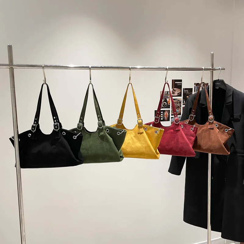 2025 Retro Tote Bag Large Capacity Fashion Shoulder Messenger Purse Simple Vintage Boho Crossbody Bag for Women