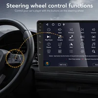 Autoradio GEARELEC 2DIN Android 14 9 pouces Lecteur multimédia de voiture Android Auto Carplay GPS universel Audio Stéréo FM WIFI BT Écran tactile HD 3