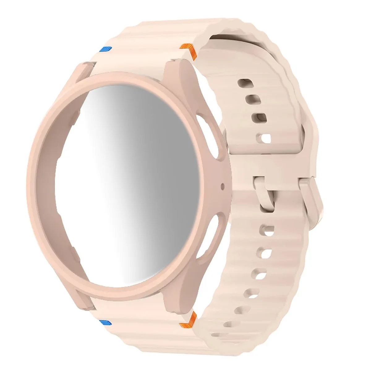 Silicone Watch Band with Case and Screen Protector Bumper