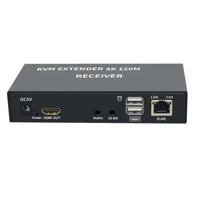 KVM Extender 4K HDMI Via Cavo Ethernet - 120m, Supporto USB Per Tastiera E Mouse - Foto 2