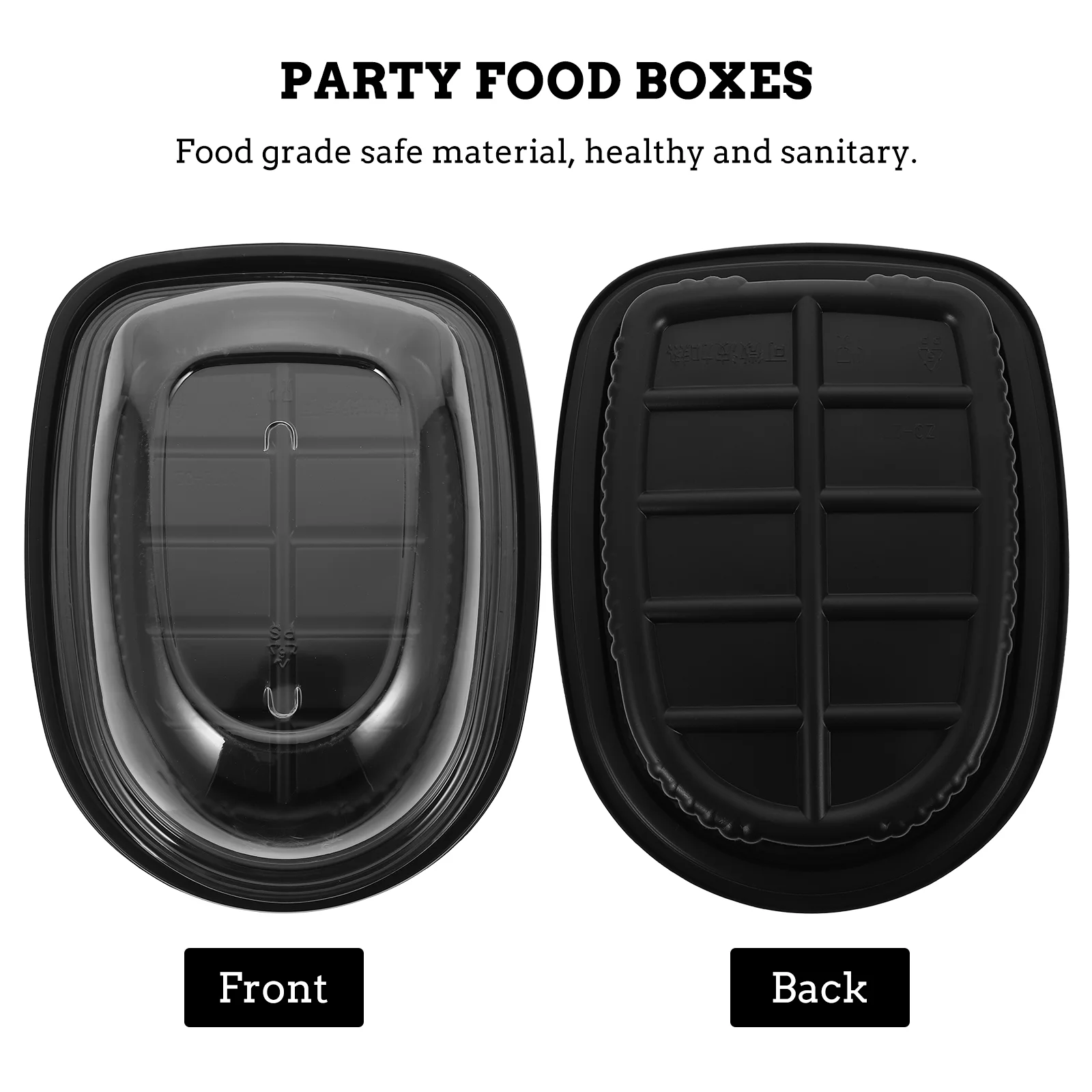 10 Pcs Roast Chicken Box Takeaway Food Containers Disposable Plastic Box Kitchenware Packaging Boxes For Catering Supplies Heat