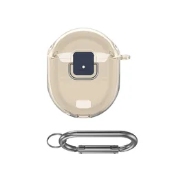 Clear TPU Earphone Protective Case with Security Lock and Anti - Scratch Design (Transparent Grey)