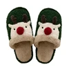 Plush Home Slippers For Men And Women 2023 Winter Creative Cute Christmas Elk Parent-child Cotton Slippers 4