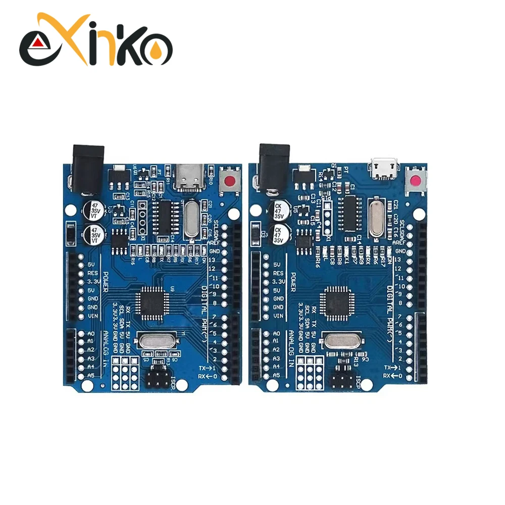 Arduino Development Board 1-10pcs UNO R3 CH340G MEGA328P for Arduino + USB CABLE ATMEGA328P-AU 16Mhz Type-C Micro
