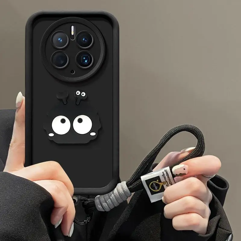 Honor Magic8Pro Silicone Phone Case with 3D Eyes Design and Hand Strap