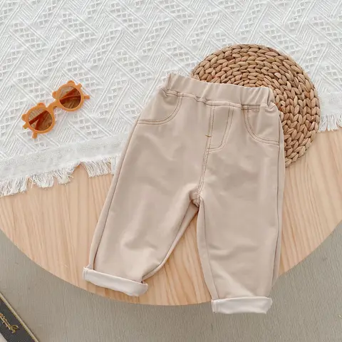 Spring Autumn Girls Boys Casual Pant Baby Kids Children Trousers Four Colors