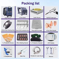 Fast Shipping Portable Air-cooled 4IN1 Metal Laser Welding Machine & 10M Cable Cutting Cleaning Touchscreen Laser Welder SUP-23T 6