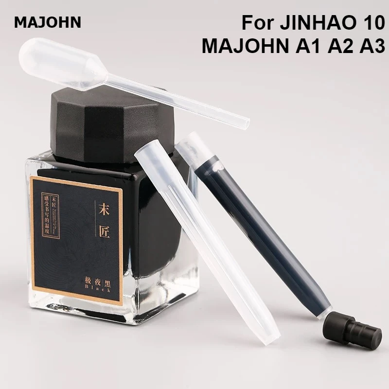 Fountain Pen Fountain Pen Ink Cartridges Fountain Pen Ink Pen Ink Refill For A1 A2 A3 JINHAO 10 Majohn A1 Press Fountain Pen Ink Refill Cartridges 5.5mm Caliber