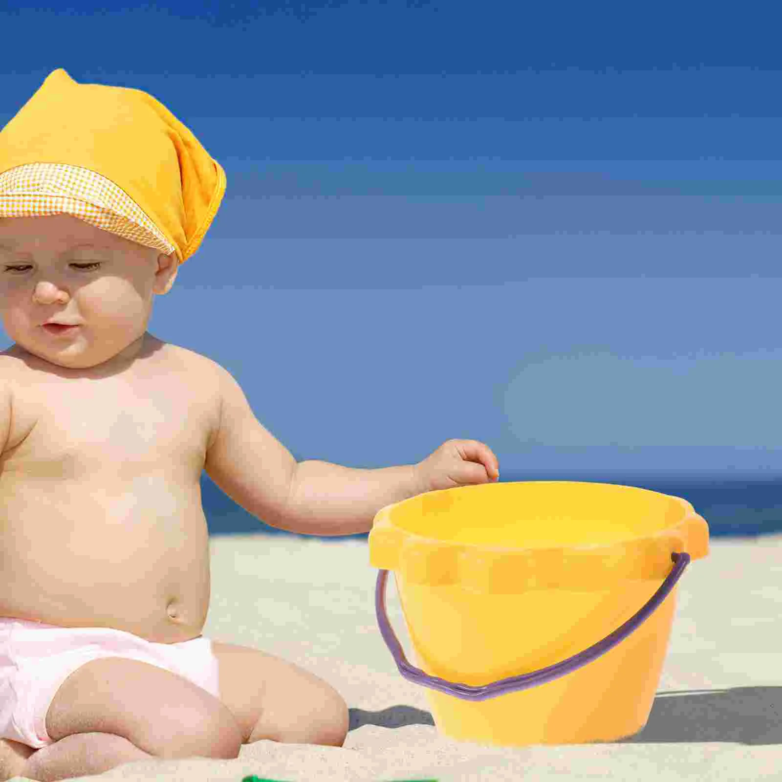 Children Beach Toys Summer Toys Kids Seaside Silicone Sand Collection Bucket Digging Sand Tools Beach Toys