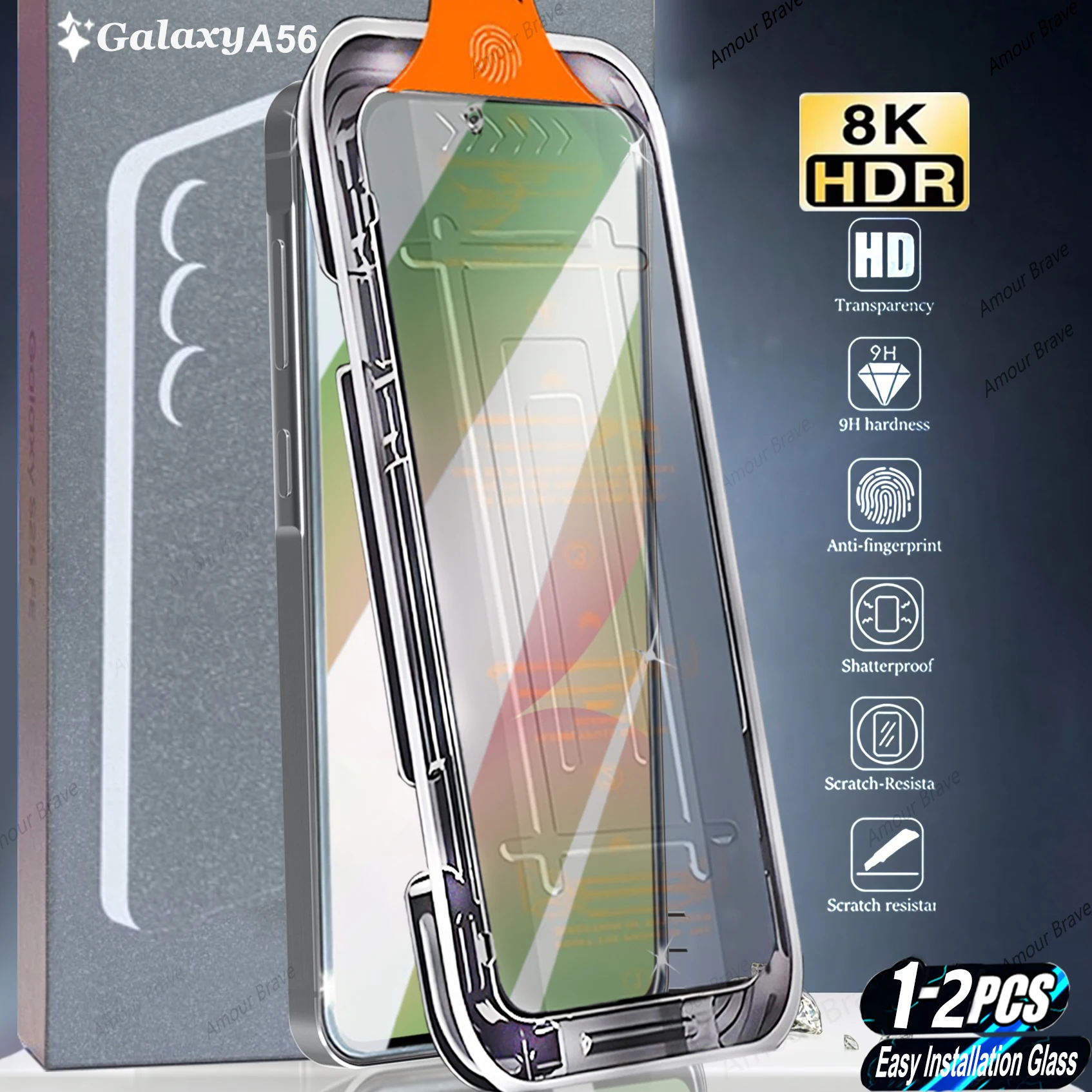 Premium Dust-Free Oleophobic Screen Protector with Easy Installation - 2-Pack