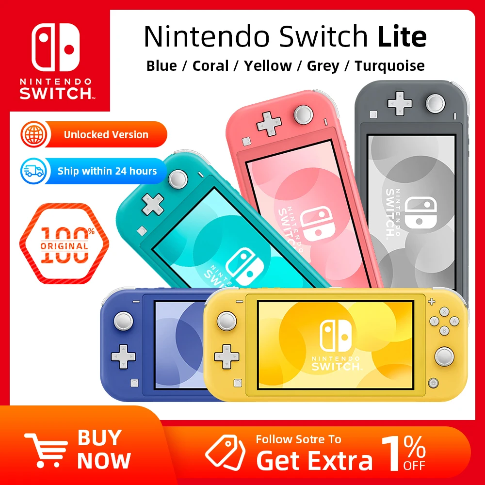 Nintendo Switch Lite 5.5 inch LCD Touch Screen 32GB Built-in + Control Pad Compatible All Nintendo Switch Games _ - AliExpress