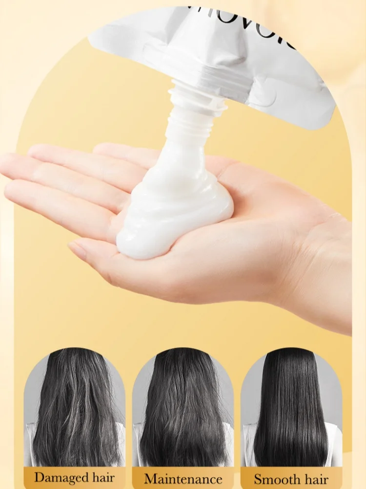 Maschera per capelli alla purè di riso da 400 g, penetra il cuore del capello, reintegra i nutrienti, ripara le cuticole danneggiate e migliora la secchezza, le doppie punte, il crespo e altri danni ai capelli causati da asciugatura con phon, stiratura e tintura. - immagine 6