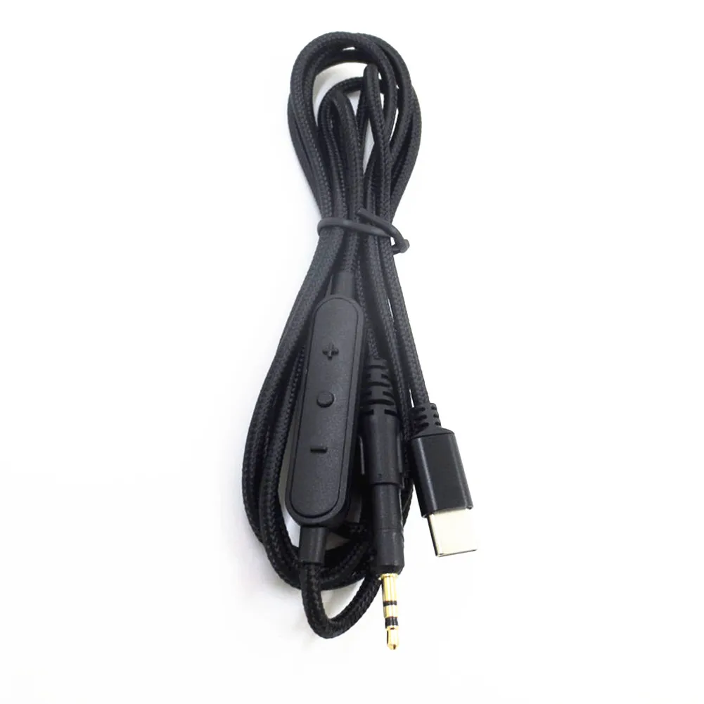 1.5m Length Copper + Nylon Type-C to 2.5mm Jack Headphone Cable Wire For Audio-Technica M40X M50X M60X M70X Headsets Accessories