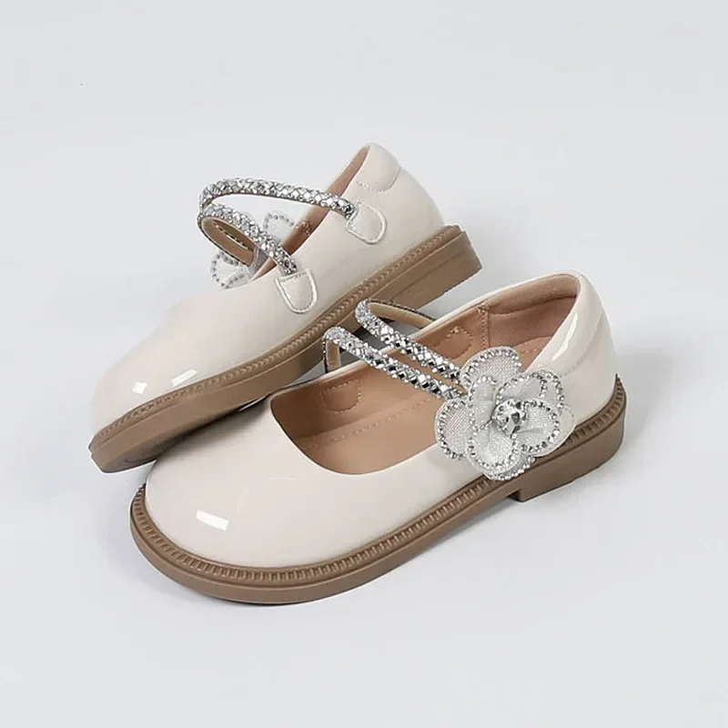 Black Leather Kids Mary Jane Shoes for School and Performance