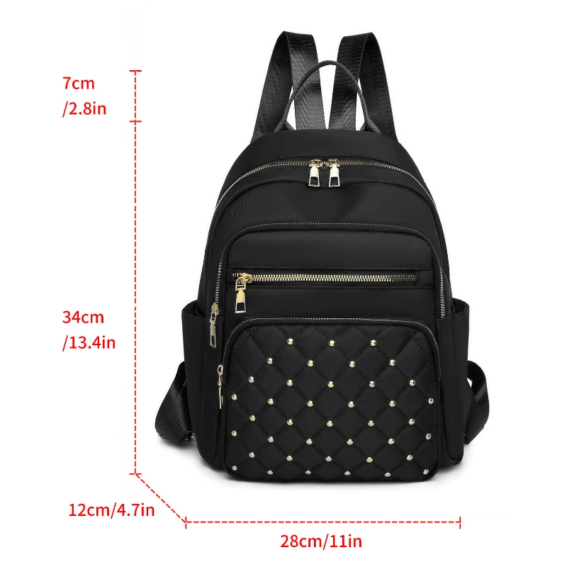 Casual style large capacity backpack with adjustable shoulder straps, multiple pocket design, zipper closure, perfect for commut