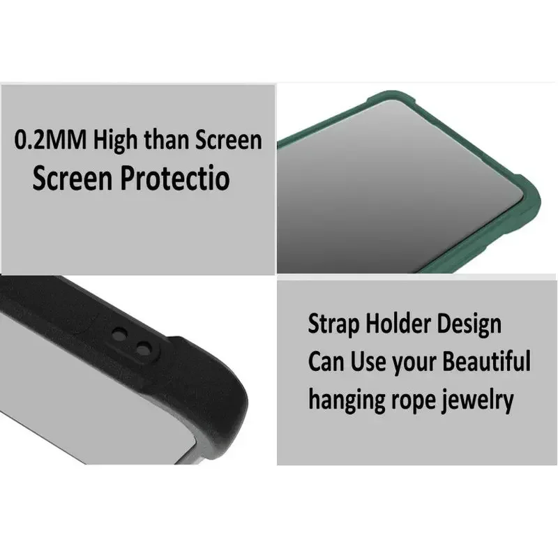 IMAK Shockproof Transparent Quicksand Matte Soft Silicone TPU Phone Case
