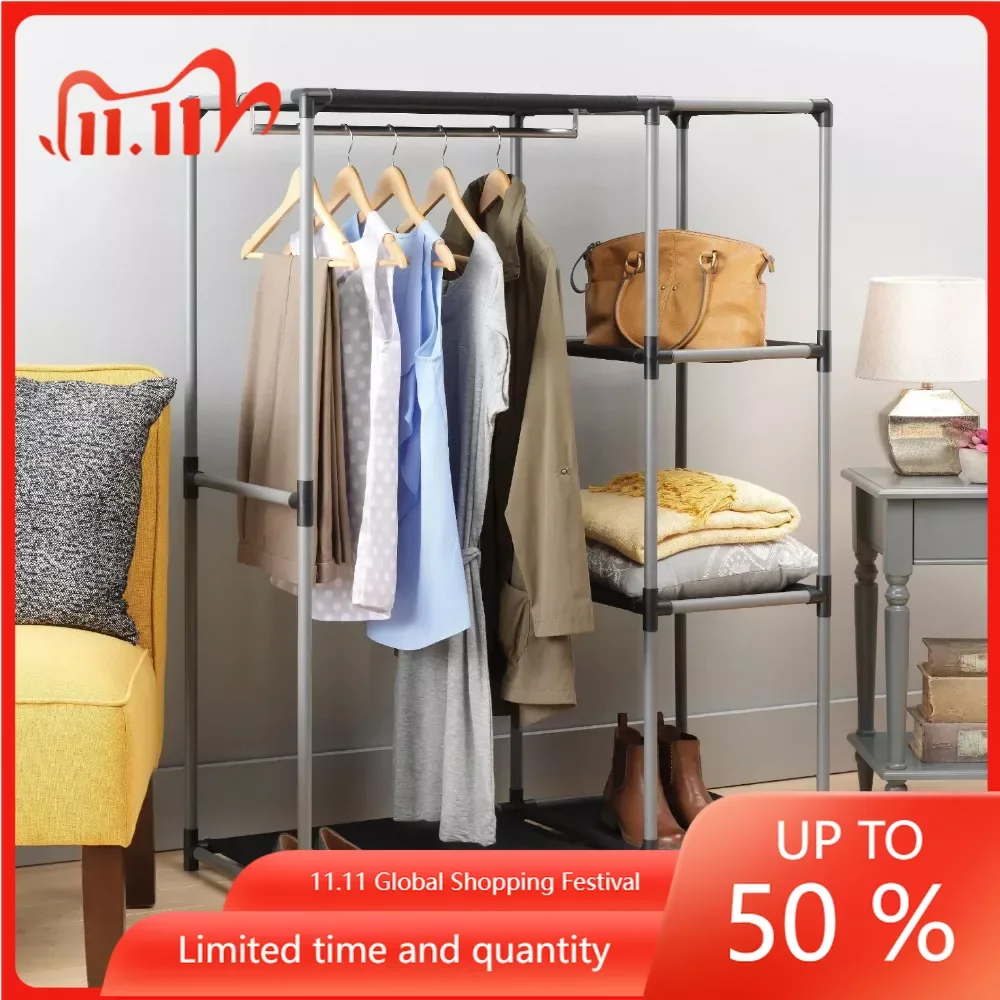 

Organizers for Wardrobe Clothes Organizer in Cabinets Spacemaker Garment Rack Resin Items With Free Shipping Fabric and Metal