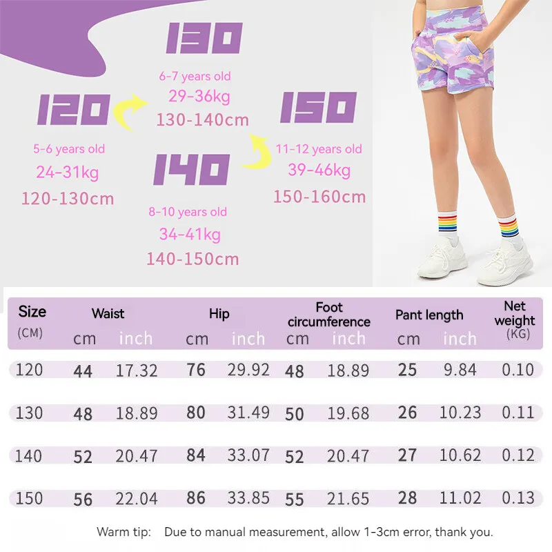 Kids Badminton Tennis Sport Quick dry Shorts Jogging Running Sportswear Girls Yoga Dancing Training Fitness Shorts Child MM405