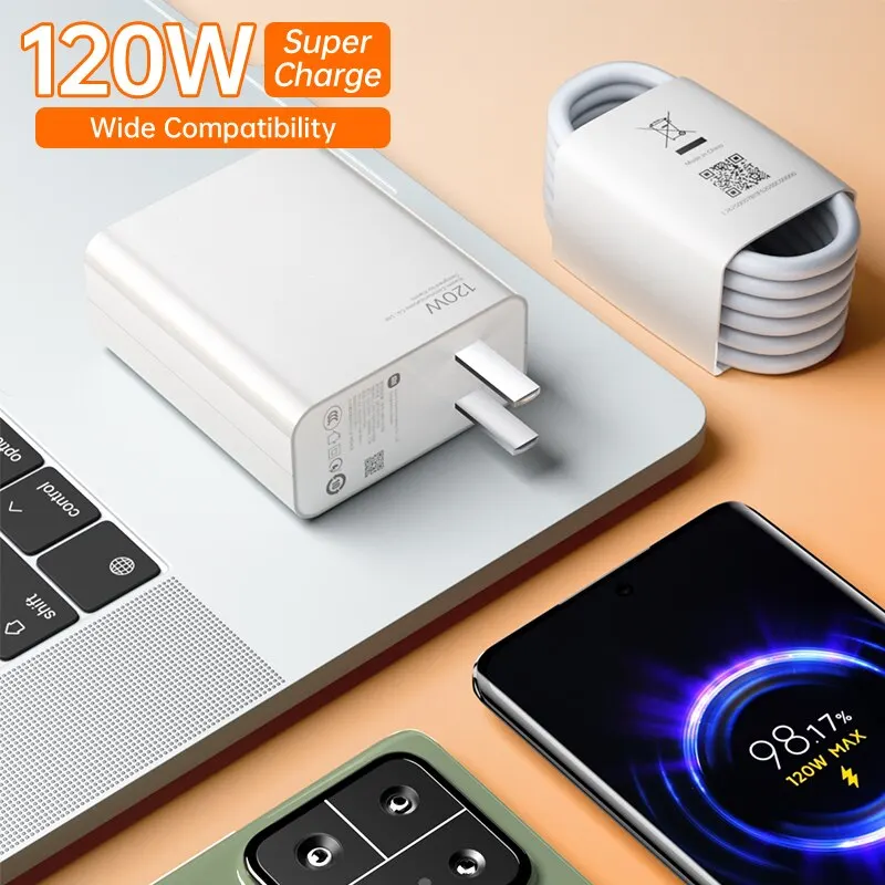 120W Original Xiaomi Fast Charger For Xiaomi 13 Ultra Pro Poco F5