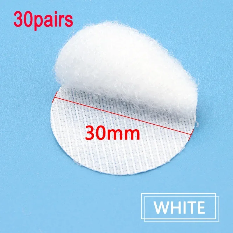 30mm white 30pairs