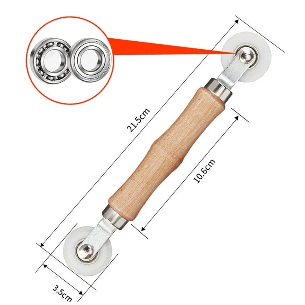 Screen Installation Tools Wooden/Plastic Handle For Household Screen Door Installation Hand Crank Roller Home Tools 3