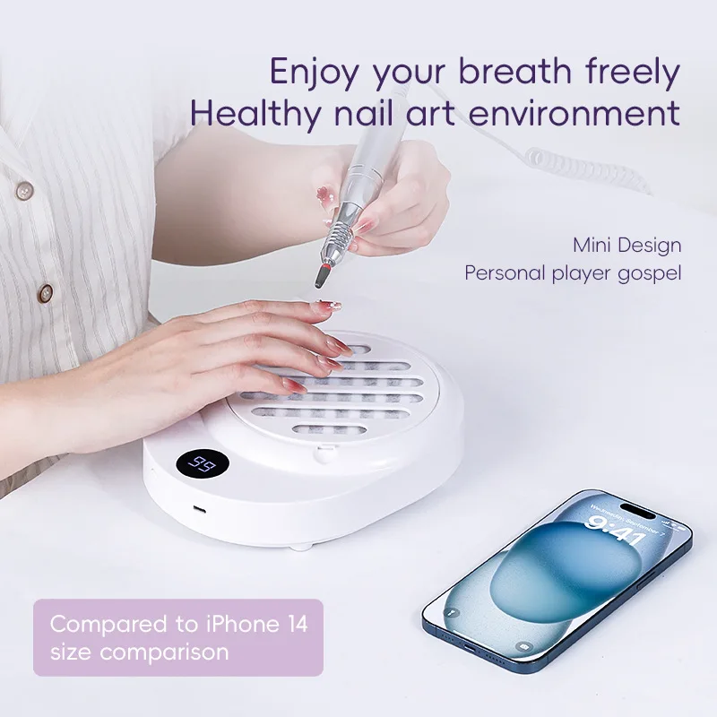 Mini Dust Filter Grinding and Nail Removal Dust Collector Mini Battery-powered N