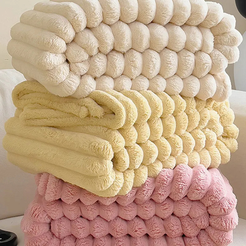New Artificial Rabbit Plush Blanket 1
