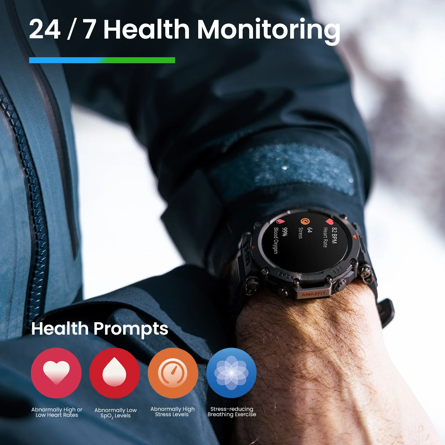 New Product Amazfit Falcon Military-Grade Smart Watch for Men 2 Dual-Band &  6 Satellite Positioning, Multi-Sport GPS Smartwatch