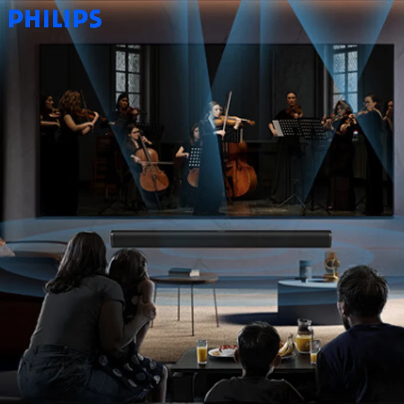 PHILIPS TAB4010 Soundbar Home Theater Sound Effect 2.0 Stereo sound effect used for TV speakers and computer audio systems - Image 5