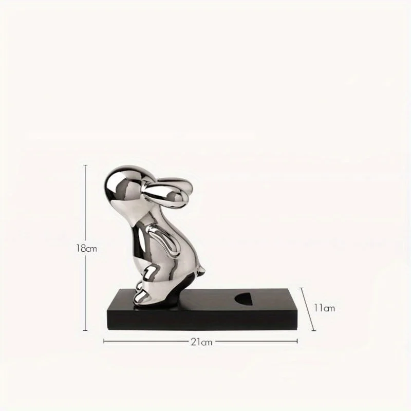 Creative Rabbit Wine Rack for Desktop Wine Holder Home Desk Decor Wine Bottle Storage Organizer Ceramic Wine Cabinet Decoration
