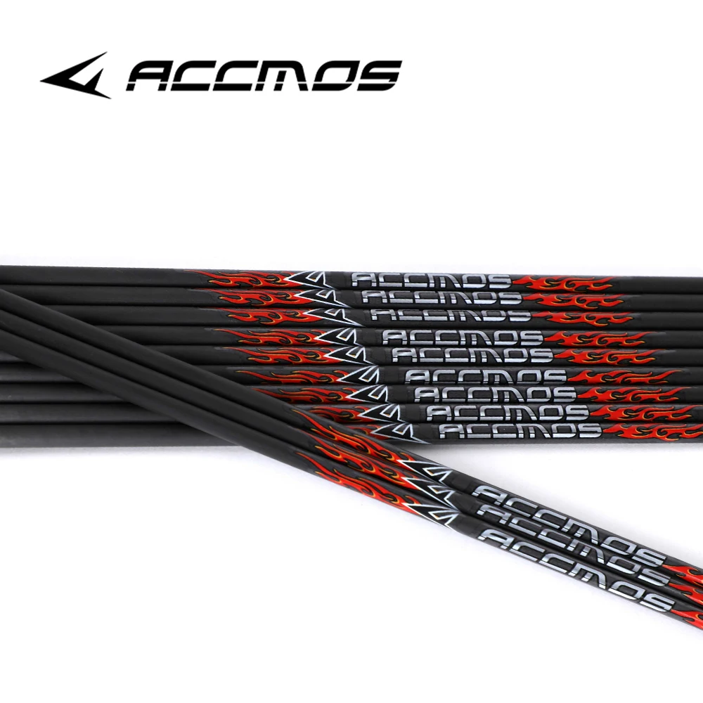 

Pure Carbon Arrow Shaft ID 5.2MM Spine 300 / 350 / 400 / 500 / 600 / 700 Outdoor Archery Bow Hunting Shooting 6/12pcs 31inch