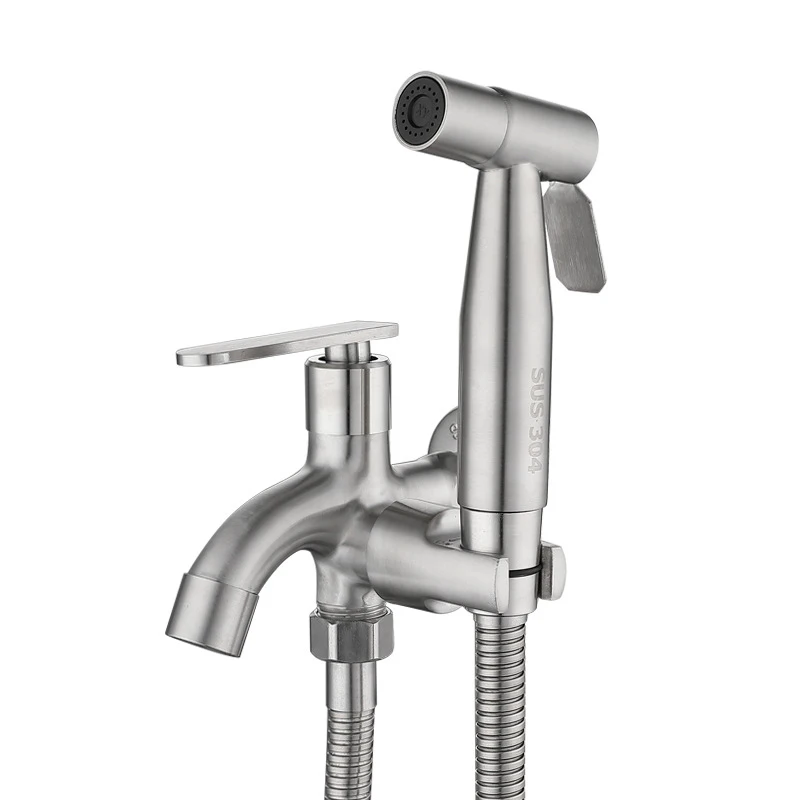 

Toilet Bidet Set Sprayer Guns Shower Handheld Hand Stainless Steel Bidet Faucet Bath Tap Hand Sprayer Shower Head Self Cleaning