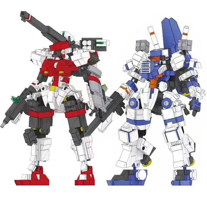 

City MOC War Mecha Model Kits Mechs Warrior Building Blocks DIY Technical Robot Bricks Toys For Children Gifts