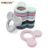 TYRY.HU 1PC Cartoon Mickey Baby Silicone Teether Teething Animal Rodent DIY Baby Teething Necklace Toy Food Grade Silicone Toys 2