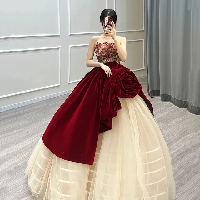 Teenmiro Kids Pageant Evening Ball Gowns Girl Weddings Birthday Party  Elegant Dress For Children First Communion Dresses - AliExpress