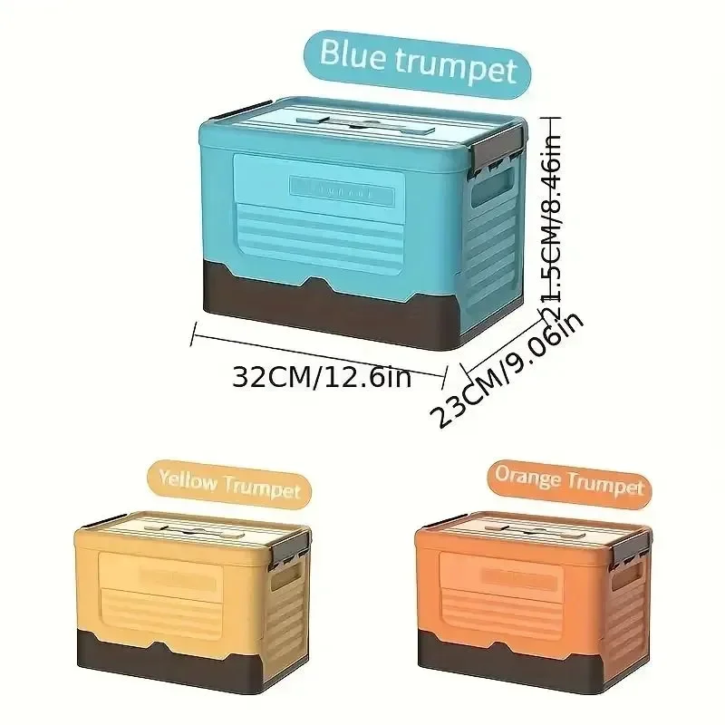 Foldable storage cabinet for storing books, clothes, and organizing plastic household storage boxes for cars