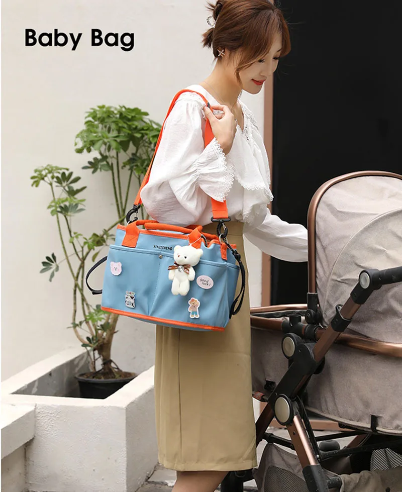 baby stroller accessories products Diaper Bag Cartoon Baby Stroller Bag Organizer Nappy Diaper Bags Carriage Buggy Pram Cart Stroller Accessories Large Capacity hot mom baby stroller accessories