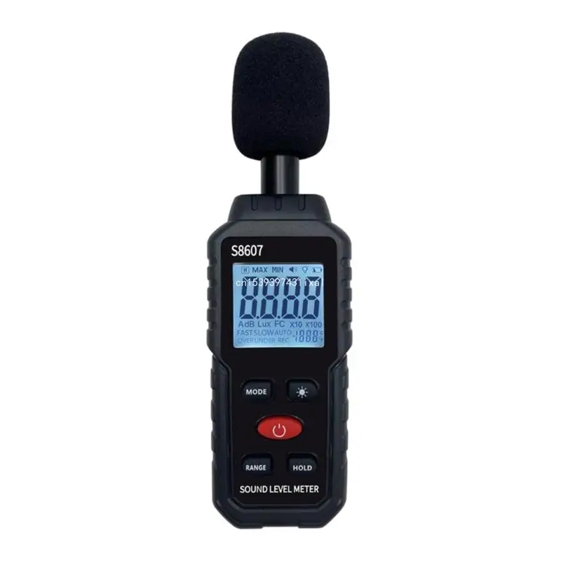 디지털 사운드 레벨 미터 30-130dB 데시벨 소음 측정 손 소음 테스터