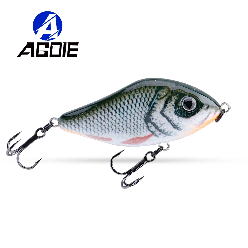 Agoie Sliders Jerkbait Lures Wobblers For Pike Bass Fishing Lure 60mm 13g Hard Bait Sinking Lipless Crankbaits Fishing Gear Lure 10pcs lot jigging wobblers fishing lure 55mm 1 2g luminous worms soft bait aritificial silicone lures salt smell bass pike