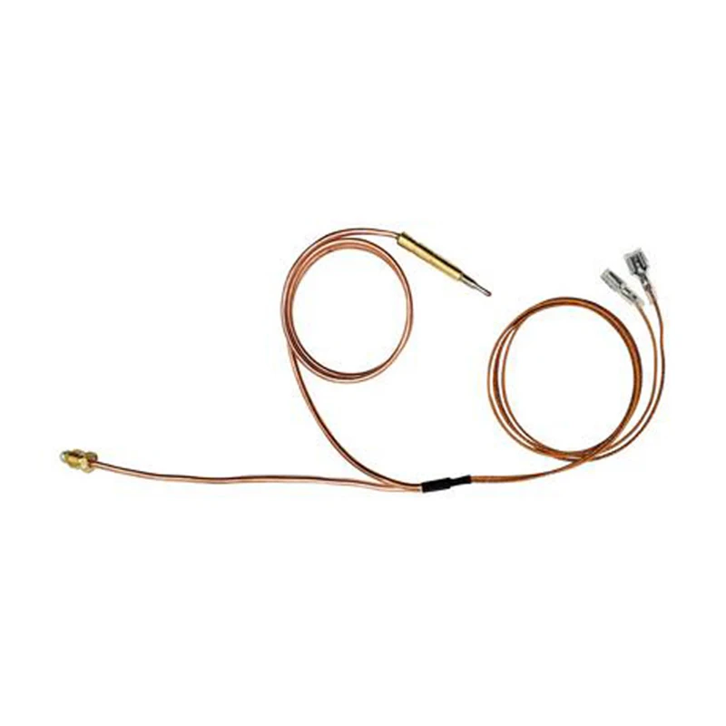 Gas Stove Accessories Gas Fryer Cooktop Spilt Temperature Sensor Control Wire Copper Tube Type Pilot Oven Grill Thermocouple with 6.3mm Flat Terminal