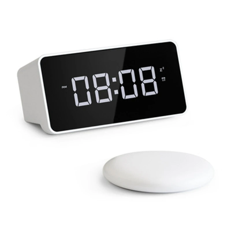 

A50I Vibration Speaker Table Alarm Clock Bed Shaker Deaf USB Charger Large Dimmable LED Screen New