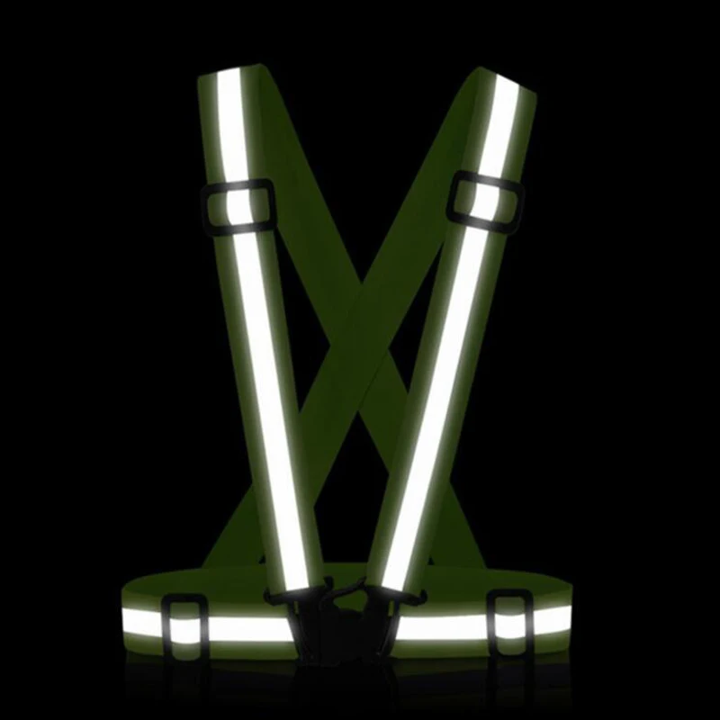 Reflective Safety Vest Highlight Reflective Straps Night Work Security Running Cycling Reflective Safety Jacket High Visibility