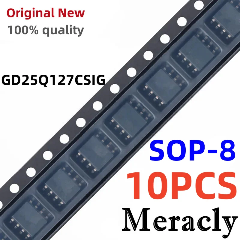 

MERACLY (10piece) 100% New GD25Q127CSIG 25Q127CSIG sop-8 Chipset SMD IC chip